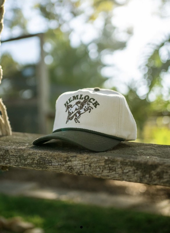 HEMLOCK HAT CO. Buckin baseball hat cap   Snapback Hat OSFA