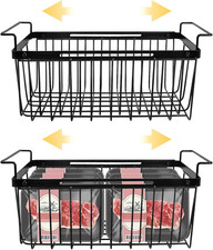 Scatole Portaoggetti per Congelatore, Confezione Da 2 Cassetti Estensibili per C