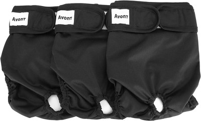 Avont 3 Pack Washable Female Dog Diapers (Large/18-24 Waist), Premium Reusable H