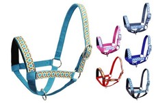 Double Layer Heavy Duty Padded Overlay Printed Nylon Cow Halter - 6 Month War...