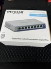NETGEAR GS108TV2 8-Port Gigabit Ethernet Smart Switch with 1 PD Port - Black