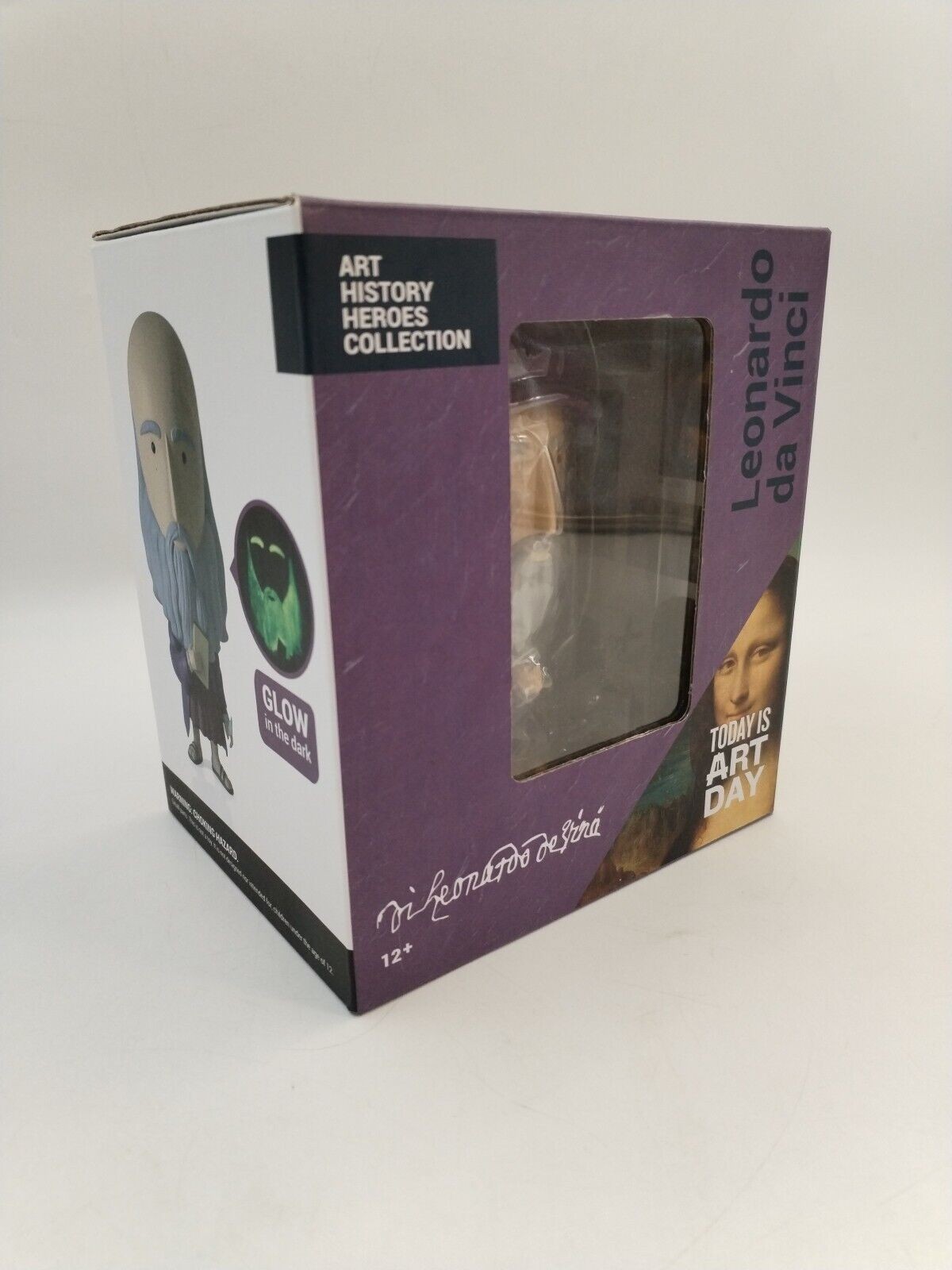 Figurine Leonardo Da Vinci Today Is Art Day - Figurine de Peintre et Artiste Historique
