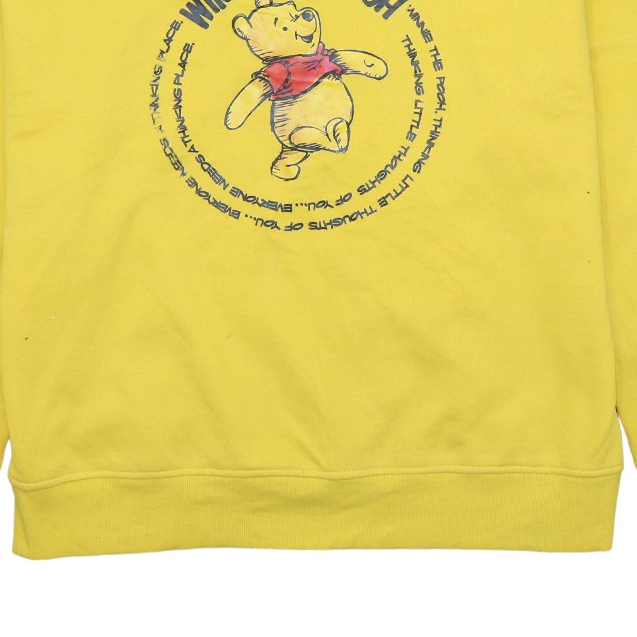 Disney Yellow Sweatshirt Mens M image 4