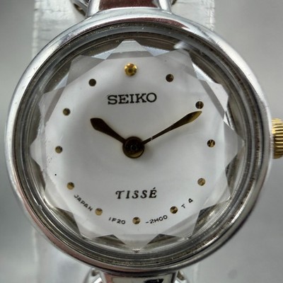 SEIKO Tisse 腕時計　#4629 Seiko Tisse Watch Women 18mm White Dial Silver Tone Hearts 1F20