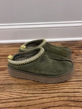 UGG Women's Tazz Slip On Platform Slippers Burnt Olive Green Size 9