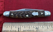Vintage Schrade Walden 808 Stockman Folding Pocket Knife Made In USA 1946-73