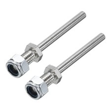 2Pcs Landing Gear Steel Axle 1/8 Inch 1.5 Inch M5 Shaft with Nuts for RC