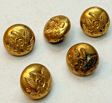 (5) Civil War Calvary Buttons Two Piece Eagle Outer Coat Buttons Allien/Horstman