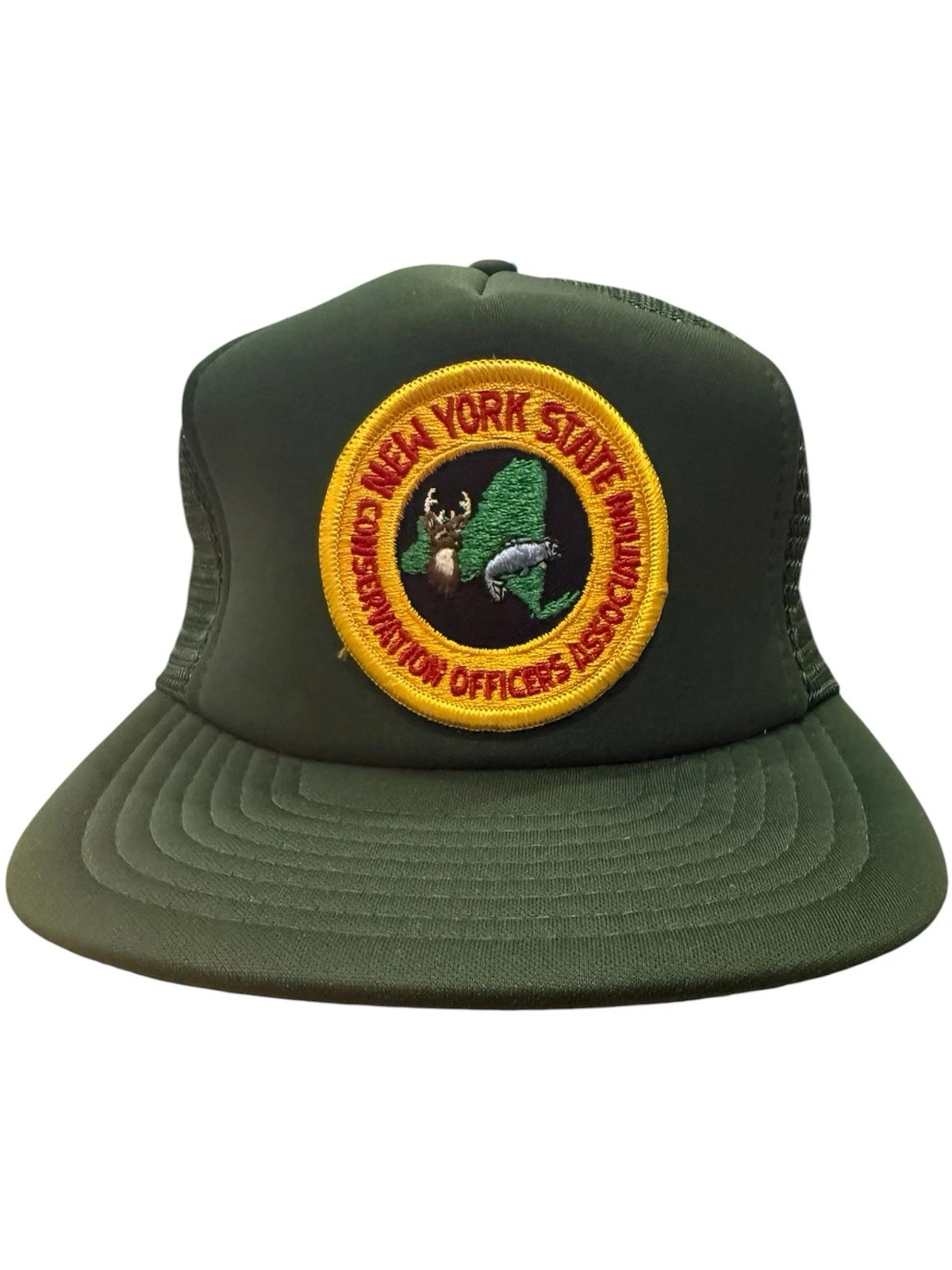 VTG New York State Conservation Officers Association SnapBack Green Patch Hat