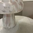 LARGE Glass Mushroom Y2K MCM Pink & White Fairy Lamp Hand Blown Art Glass 🍄 — photo 9