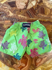 Vilebrequin Swim Trunks 4 Ans 4 years green with multi turtles