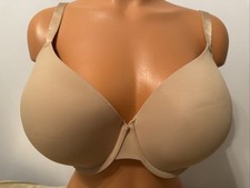 NWT Auden Lightly Lined Under Wire Demi Coverage Bra Beige Size 42DD
