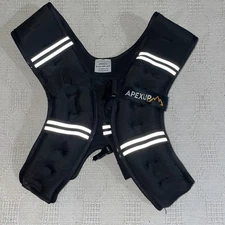 APEXUP Weighted Vest with Reflective Stripe 6lbs. Black