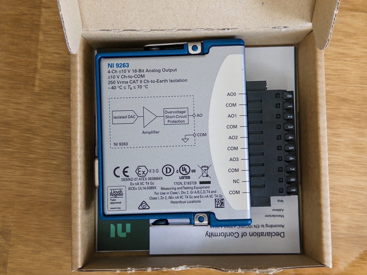 Module D'acquisition De Données National Instruments NI 9263 - Neuf Sous Boîte - Livraison Rapide Gratuite