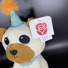 Birthday Pugs Plush Brown Cream Hat American Greetings 9" Stuffed Animal Toy — photo 3