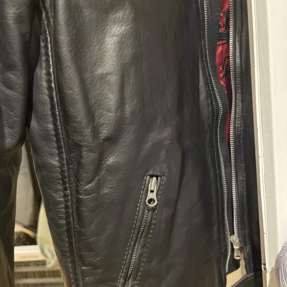 Veste En Cuir Antonio Garatto Taille Médium - Photo 4/4