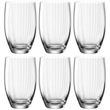 Leonardo Poesia Trinkglas klar 6er-Set 460ml Wasserglas Longdrinkglas Gläser