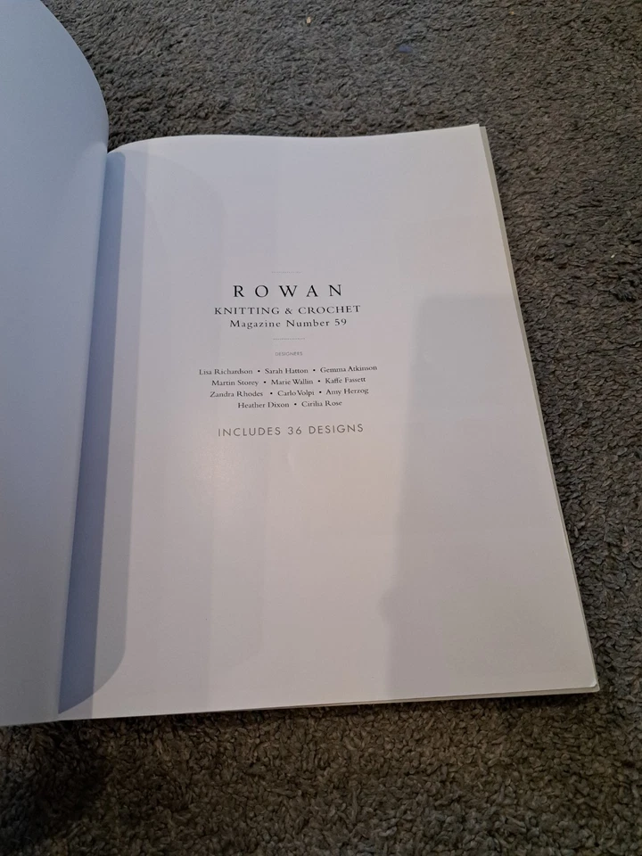 Rowan Knitting & Crocheting Magazine Number 59 2016 - Image 2 of 4