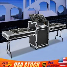 14U PA DJ Rack / Road Case Slant Mixer Top Ra...