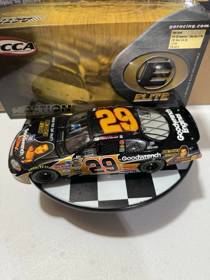 Kevin Harvick ELITE #29 GM Goodwrench Chevy Rock & Roll 2004 1/24 Nascar Diecast Foto 2 de 4