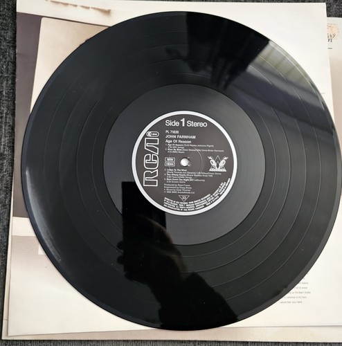 JOHN FARNHAM - AGE OF REASON - 12" Vinyl LP - RCA - 1988 - Picture 4 of 4