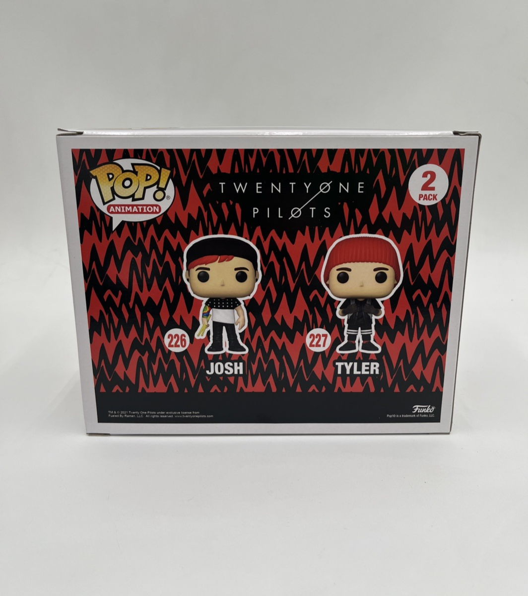 Funko POP Twenty One Pilots Josh Tyler Stressed Out 2 Pack GITD
