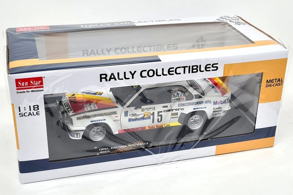 Sunstar 1/18 Opel Ascona 400 Winner Int Della Lana Rally 1982 Diecast Model Car - Image 2 of 4