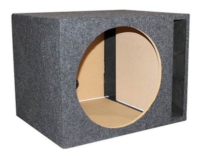 Q-Power 15'' Single Empty Vented Car Audio Subwoofer Sub Box Enclosure (2 Pack)