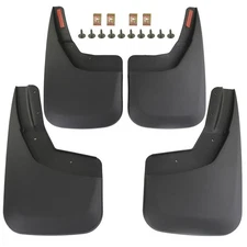 Front Mud Flaps Splash Guards Molded Fit For 14-18 Silverado 1500 2500 B29 CA