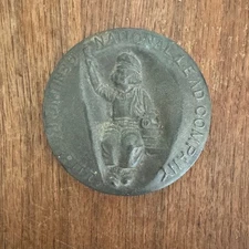 Antique Early 1900s National Lead Company Dutch Boy Genuine Babbitt Paperweight