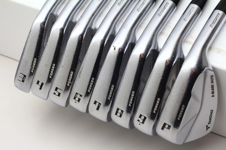 8Pcs Bridgestone Tourstage X Blade 905 Irons 3-PW Extra Stiff DG X100 RH Irons - Image 4 of 4