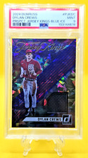 2024 PANINI DYLAN CREWS #PJK-DC (RC) JERSEY KINGS BLUE ICE PATCH PSA 9 NATIONALS