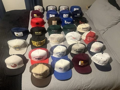 VTG NOS Lot Of 31 K-Brand Nissin Otto Hat Cap Snapback Mesh Trucker 80s & 90s - Image 1 of 4