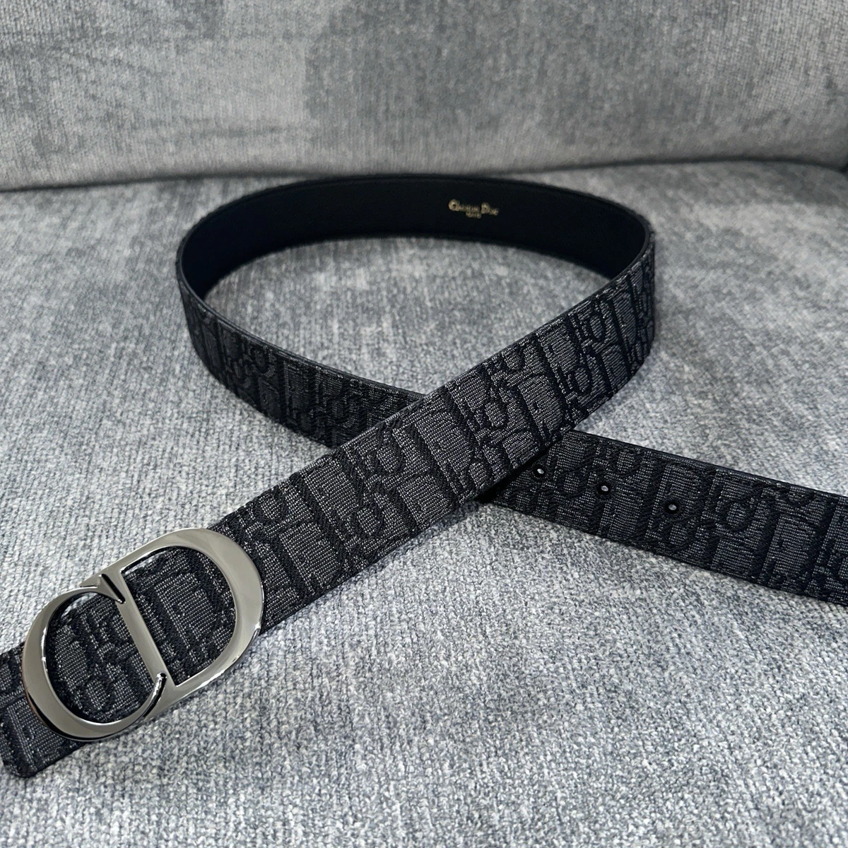 Christian Dior カモフラージュ ベルト DIOR | ベルト 35mm ディオール オブリーク ジャカード & グレインド