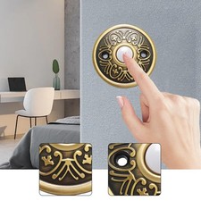 Doorbell Button Decorative Metal Door Ringing Button for Home Outside Office