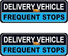 Delivery Driver Magnet for Car - 2-Pack Frequent Stops Removable Color: Blue-2
