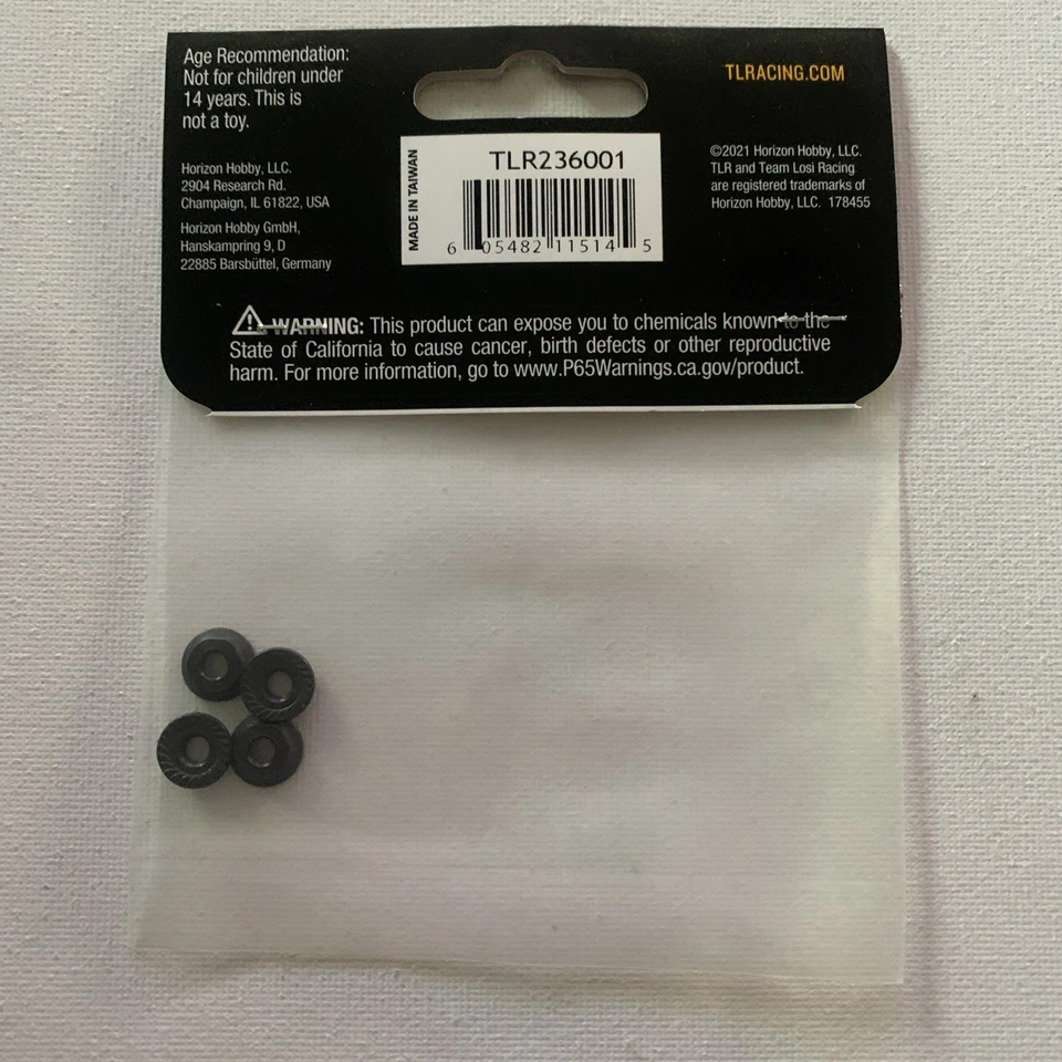 Team Losi Racing 4mm Low Profile Serrated Nuts TLR236001 NEW - Image 2 of 2