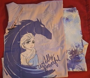 Disney Frozen 2 Girls Outfit Set Elsa Nokk Wildly Powerful Top Size M(8) NWOT 
