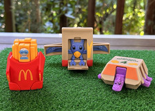 Lot 3 McDonald's 2026 Changeables Happy Meal Toy Pterabagdyl Fries McNugget Used
