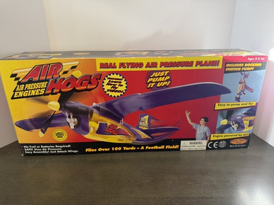 #ad Air Hogs Air Pressure Engines Sky Shark Rare Vintage Spin Master Toys Open Box $45.00