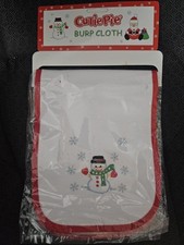 CUTIE PIE Christmas Burp Cloth