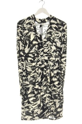 ROTATE BIRGER CHRISTENSEN Langarmkleid Damen Kleid Gr. DE 36 schwarz-wollweiß