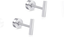 Titanium Stud Earrings, F136 Implant Grade Titanium Earrings for Women Men Sensi