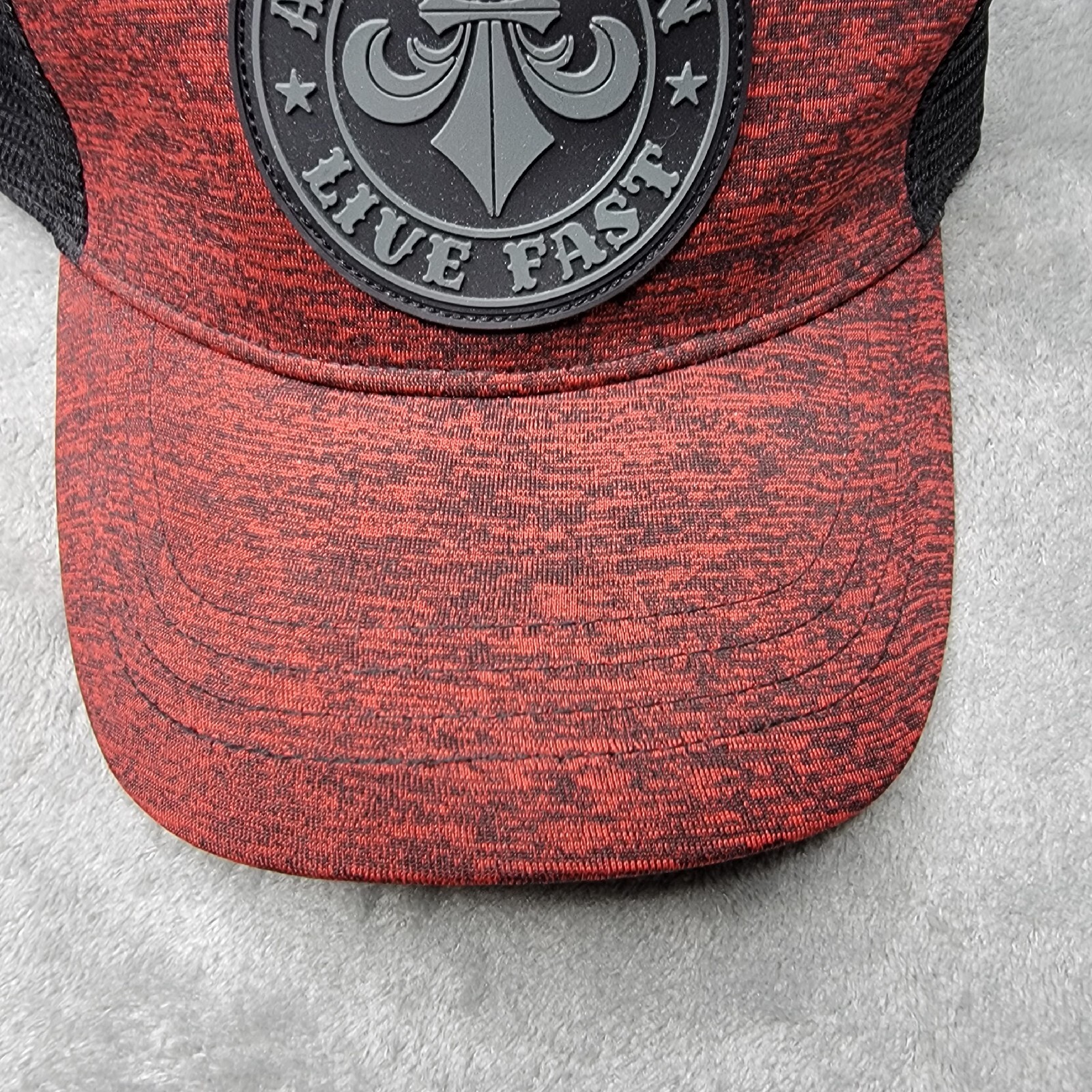 Affliction SnapBack Trucker Adjustable Hat Red An… - image 8