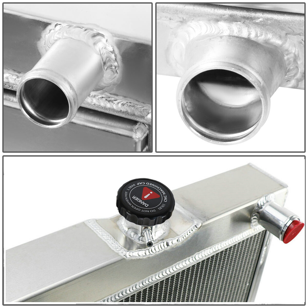 3 Row Radiator For 1967-1970 Ford Mustang Maverick/ 1970 Mercury Cougar XR-7 thumbnail 10