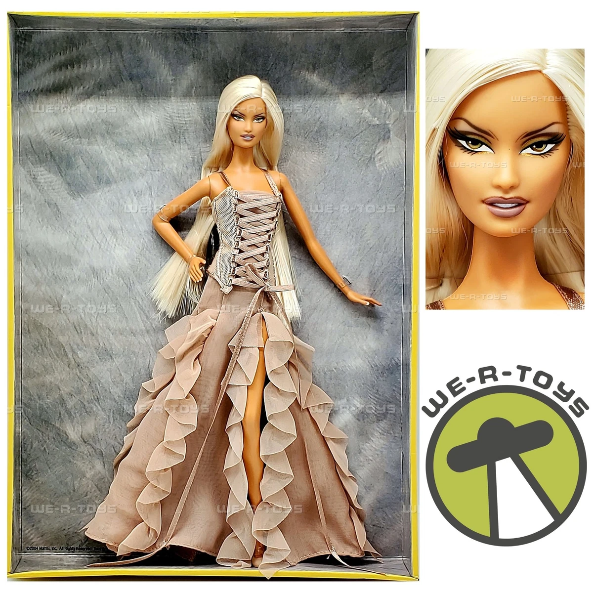Versace Gold Label Collectible Barbie Doll 2004 Mattel B3457 | eBay