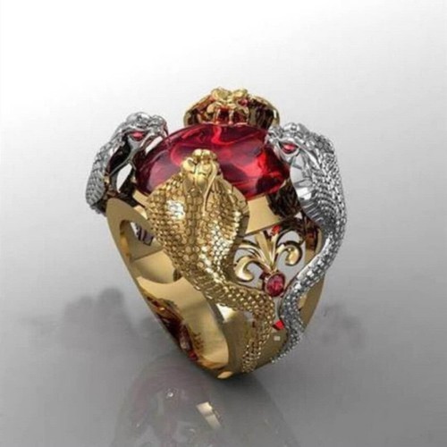 Special style Zircon Fashion Alloy Retro Jewel Ring Size 6-10 - Picture 11 of 28