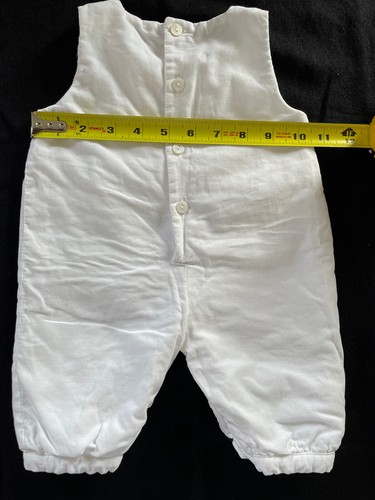 Patachou (Portugal) NWOT Ivory Pleated Collar Bodyshirt & Corduroy Overall-3Mos - Picture 6 of 14