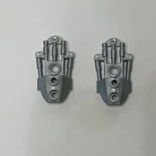 LEGO Bionicle Toa Inika Thigh Cover 53543 - Pearl Light Gray - Lot of 2