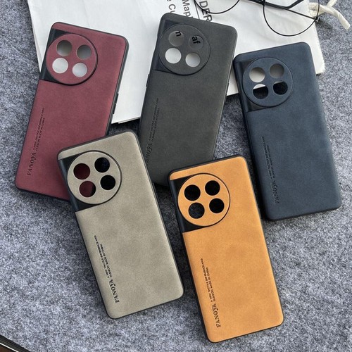 For OnePlus 12 12R 1+11 1+Ace2 Pro Nubuck Leather Fabric Coated hard case cover - Picture 3 of 24